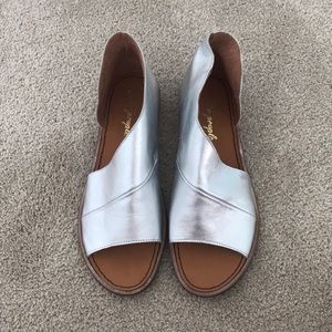 Silver Free People Mont Blanc Sandal